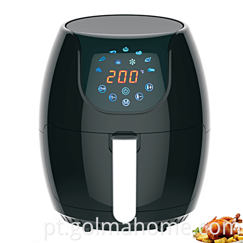 2.5L Electric Air Fryer Oil Free Healthy Cooking Digital Controls Removable Dishwasher-Safe Pan Home Deep Fryer